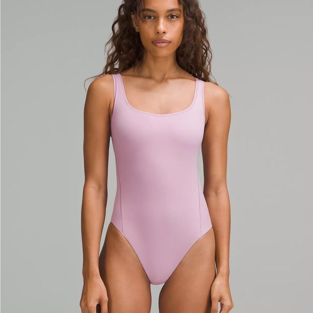 Lululemon Wundermost Ultra-Soft Nulu Square-Neck Sleeveless Bikini Bodysuit